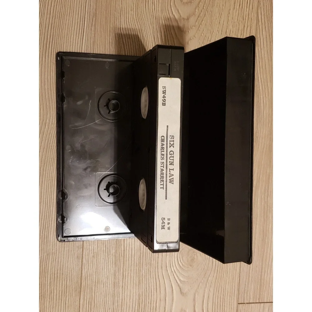Six Gun‎ Law VHS 1948 Western Charles Starrett Smiley Durango Kid Tape Movie